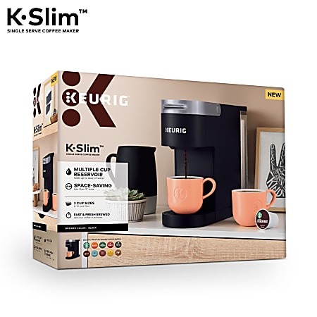 Keurig K Slim Single Serve Coffee Maker Black - Office Depot