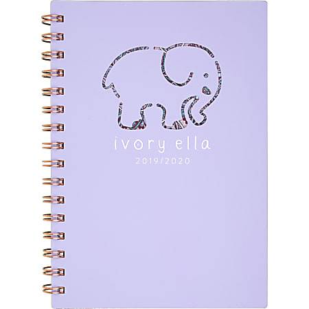 Ivory Ella Academic Weekly/Monthly Planner, 12 Months, July Start, 5 1/2" x 8 1/2", Mandala