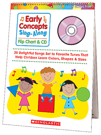 Scholastic Flip Chart/CD — Early Concepts Sing-Along — Grades Pre-K–1
