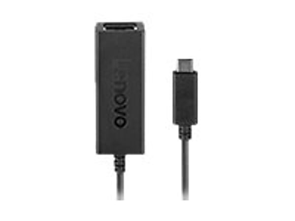Lenovo USB-C to Ethernet Adapter - Network adapter - USB-C - Gigabit Ethernet x 1 - black -  - 4X90S91831