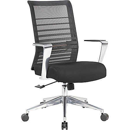 Lorell Horizontal Mesh High-Back Conference Chair - Black Seat Color - Fabric, Molded Foam Seat Material - Mesh Back Material - High Back - 1 Each