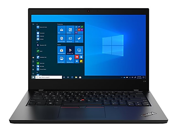 Lenovo ThinkPad L14 Gen1 20U5000TUS 14" Touchscreen Notebook  - 1920 x 1080 - AMD Ryzen 5 4650U Hexa-core 2.10 GHz - 8 GB RAM - 256 GB SSD - Glossy Black - Windows 10 Pro - AMD Radeon Graphics