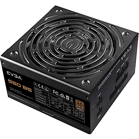 EVGA 550 B5 Power Supply - Internal - 120 V AC, 230 V AC Input - 3.3 V DC, 5 V DC, 12 V DC Output - 550 W - 1 Fan(s) - 85% Efficiency