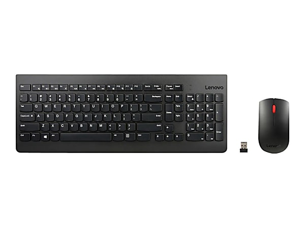 Lenovo Essential Wireless Combo - Keyboard and mouse set - wireless - 2.4 GHz - Canadian French