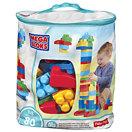 Mattel Skill Developmental Toy - Skill Learning: Building, Color, Creativity, Stacking, Exploration, Construction, Shape, Animal, Fine Motor, Imagination, Concentration, ... - 1-5 Year - 80 Pieces