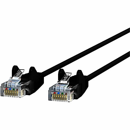 Belkin Cat.6 UTP Patch Network Cable - 10 ft Category 6 Network Cable for Network Device - First End: 1 x RJ-45 Network - Male - Second End: 1 x RJ-45 Network - Male - Patch Cable - 28 AWG - Black