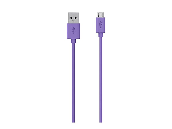 Belkin MIXIT - USB cable - Micro-USB Type B (M) to USB (M) - 4 ft - purple