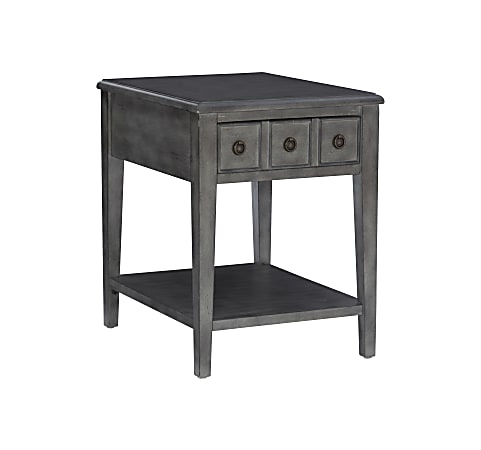 Powell Southam Side Table, 26"H x 20"W x 24"D, Gray