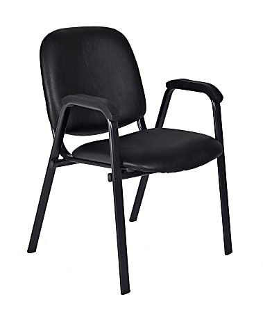 Regency Ace Fabric Stacking Chair With Arms, Black