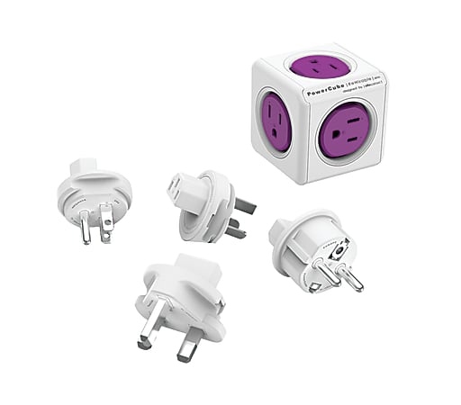 Allocacoc PowerCube ReWirable Original, Purple