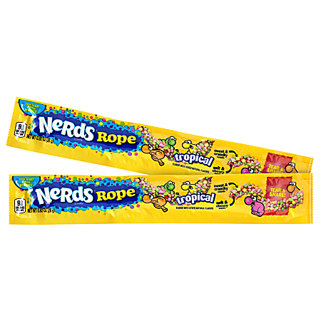 Nerds Rope Tropical Pack Of 24 Ropes - Office Depot