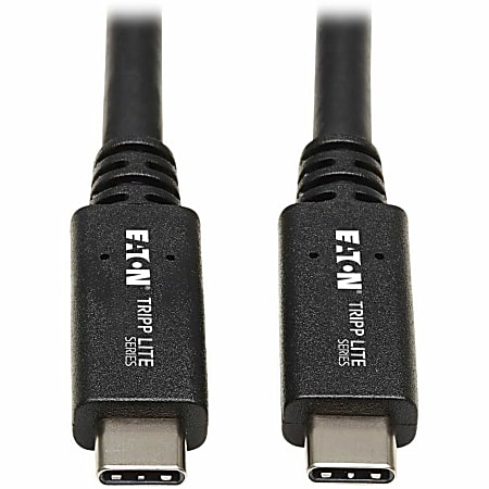 Tripp Lite USB C Cable USB 3.1 Gen 2, 5A Rating 10Gbps M/M USB Type C Thunderbolt 3 20in - First End: 1x Type C Male USB - U42020NG25A