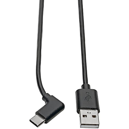 Tripp Lite USB 2.0 Hi-Speed Cable A to USB Type C USB C M/M Right-Angle 6ft 6' - 60 MB/s - 6 ft - 1x Type A Male USB - U038006CRA