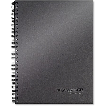 Mead Titanium 9-12" Metallic Notebook - 80 Sheets - Twin Wirebound - 20 lb Basis Weight - 7.5" x 9.5" - Perforated - Recycled - 1Each