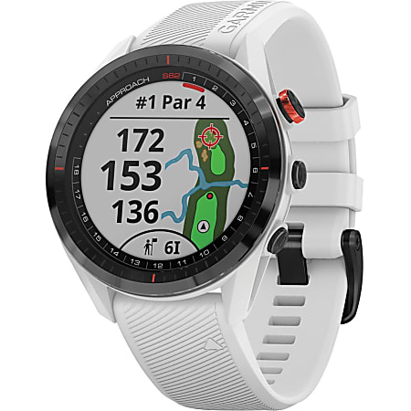 【激安通販 オンラインショップ】 Garmin Approach Bezel Glass Ceramic Band White Watch GPS S62 GPSナビ