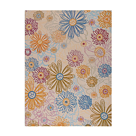 Anji Mountain Keukenhof Rug’d Chair Mat, 1/4"H x 36”W x 48”D, Multicolor