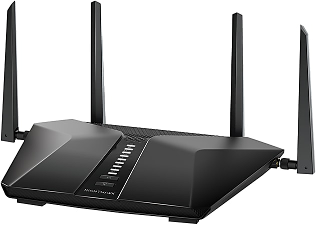 Netgear® Nighthawk AX5 5-Stream AX4200 Wi-Fi Router, Black, RAX43-100NAS