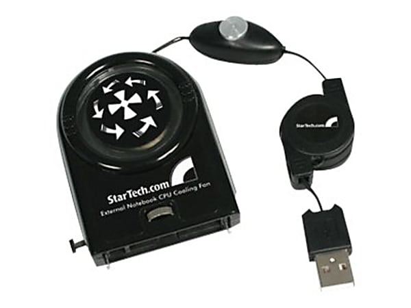 StarTech.com USB Powered Laptop Notebook Cooler Fan with Adjustable Speed - Notebook fan - black