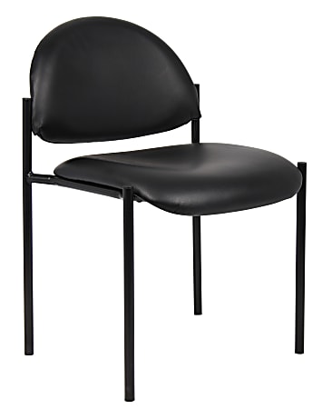 Boss Office Products Padded Stacking Chair, Caressoft™ Vinyl,