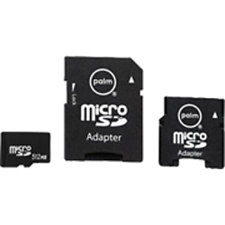Palm 512MB MicroSD Card with Mini & SD Adapter