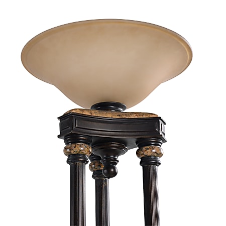 Tri torchiere floor lamp with on sale nightlight