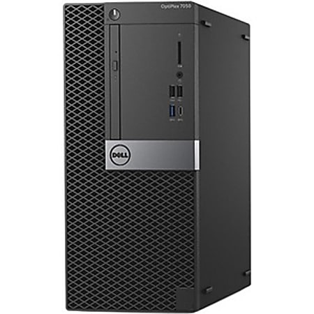 Dell OptiPlex 7000 7050 Desktop Computer - Core i7 i7-7700 - 8 GB RAM - 500 GB HDD - Tower - Windows 10 Pro 64-bit - AMD Radeon R7 430 2 GB - DVD-Writer - English Keyboard