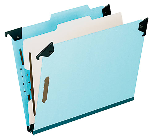 Pendaflex® Hanging Classification Folders, 2" Expansion, 8 1/2" x 11", Blue, Pack Of 10