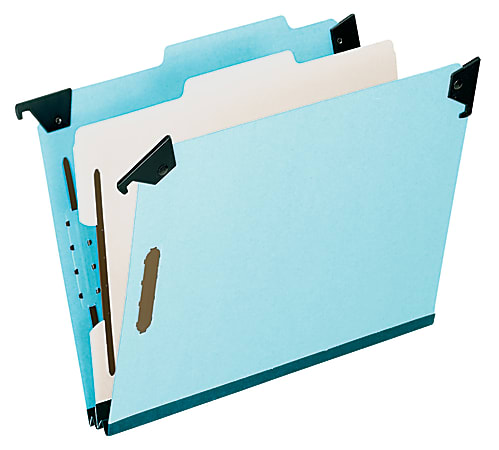 Pendaflex® Hanging Classification Folders, 2" Expansion, 8 1/2" x 11", 30% Recycled, Blue, Pack Of 10