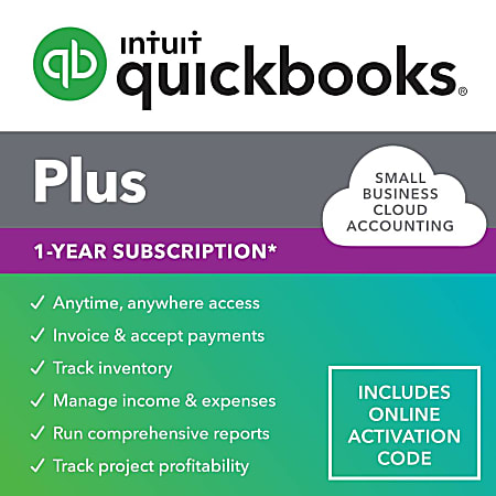 QuickBooks Online Plus 2023 5 Users 1 Year Subscription ...
