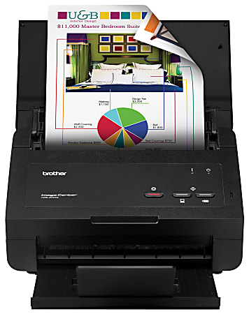 Brother High-Speed Desktop Duplex Color Sheetfed Scanner, ADS2000E