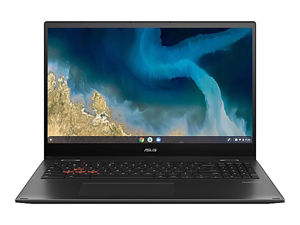 Asus Laptop Enterprise Flip CM5 Laptop, 15.6" Touchscreen, AMD Ryzen 3, Chrome OS, 4GB Memory, 64GB eMMC Storage, Mineral Gray