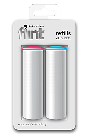 Flint Lint Roller Refills, Pack Of 2