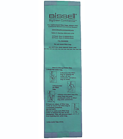 Bissell U8000-PK10 Bags, 10 Quart, Pack Of 10 Bags