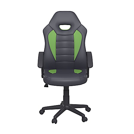 Lifestyle Solutions Wilson Gaming Chair, Black/Green