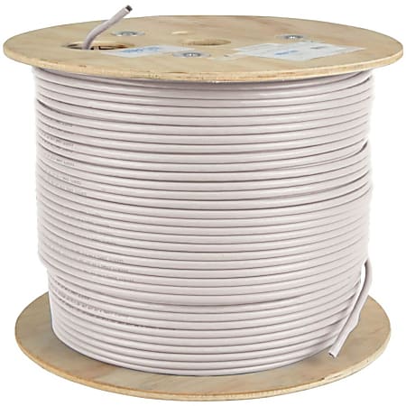 Eaton Tripp Lite Series Cat5e 350 MHz Solid Core Plenum-Rated (UTP) PVC Bulk Ethernet Cable - White, 1000 ft. (304.8 m) - N02401KWH