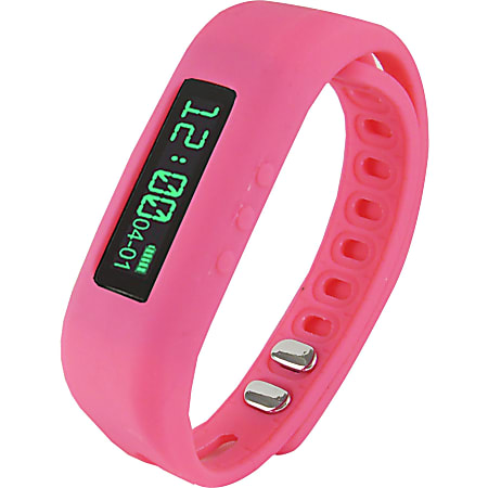 Supersonic Power X Smart Band - Wrist - Pedometer - Calories Burned - 0.5" - Bluetooth - Bluetooth 4.0 - Pink - Communication, Health & Fitness - Water Resistant
