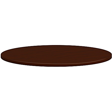 HON Mod HLPLTBL42RND Conference Table Top - 42" Diameter - Finish: Traditional Mahogany