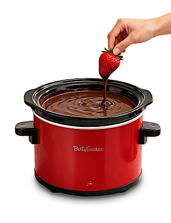 Betty Crocker 0.7-Quart Mini Slow Cooker, Red