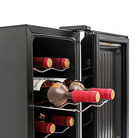 Black+decker Wine Fridge 12 Bottles, Thermoelectric Wine Cooler Refrigerator  With Mirrored Front, Freestanding 12 Bottle Wine Fridge : Target
