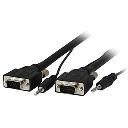 Comprehensive HR Pro - VGA cable - HD-15 (VGA), mini-phone stereo 3.5 mm (M) to HD-15 (VGA), mini-phone stereo 3.5 mm (M) - VGA15PP50HRA