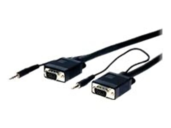 Comprehensive HR Pro - VGA cable - HD-15 (VGA), mini-phone stereo 3.5 mm (M) to HD-15 (VGA), mini-phone stereo 3.5 mm (M) - VGA15PP50HRA