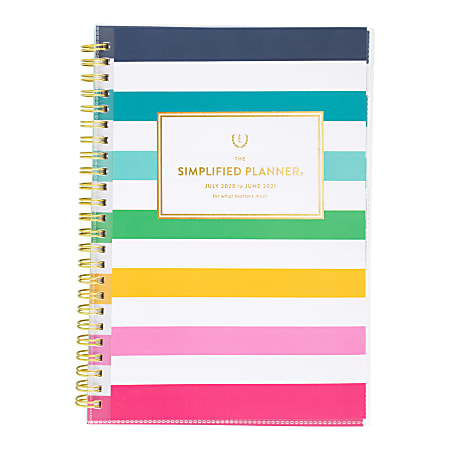 AT-A-GLANCE® Emily Ley Simplified Academic Weekly/Monthly Planner, 5-1/2" x 8-1/2", July 2020 to June 2021, EL400-201A  