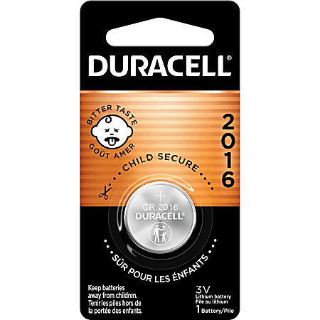 Duracell Duralock 2016 Lithium Battery - For Glucose Monitor, Electronic Device, Security Device, Health/Fitness Monitoring Equipment - CR2016 - 3 V DC - 6 / Carton