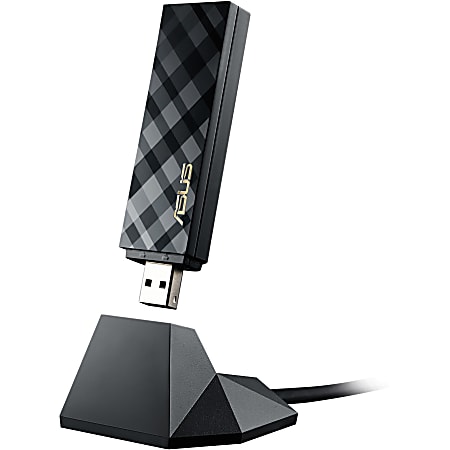 Asus USB-AC55 IEEE 802.11ac - Wi-Fi Adapter for Desktop Computer/Notebook - USB 3.0 - 1.24 Gbit/s - 2.40 GHz ISM - 5 GHz UNII - External