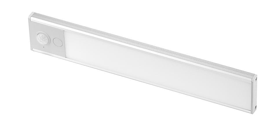 BLACK+DECKER Rechargeable Under Cabinet Light Bars, Silver, Pack Of 2 Lights