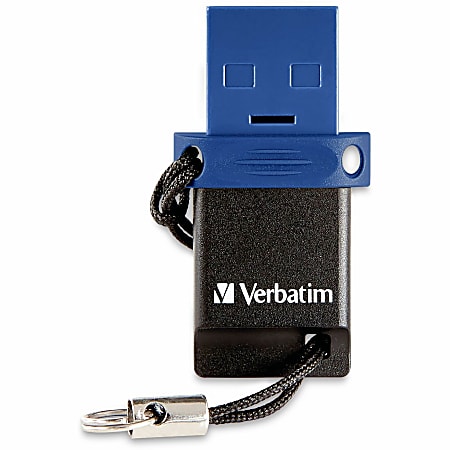 Verbatim Store 'n' Go Dual USB 3.2 Gen 1 Flash Drive For USB-C™ Devices, 16GB, Blue