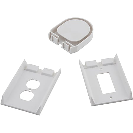 Bluelounge SocketStation Mounting Shelf for Smartphone, Hub, Speaker, Electric Toothbrush - White - 3 lb Load Capacity - 1 Each