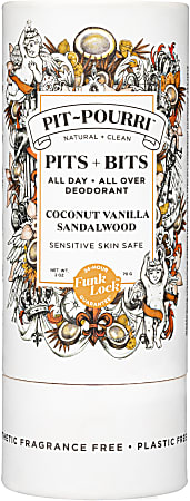 Poo-Pourri Pit-Pourri™ Natural Deodorant, Coconut Vanilla Sandalwood, 2 Oz, Pack Of 6