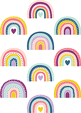 Teacher Created Resources Decorative Accents, Oh Happy Day Rainbows, Pack Of 30 Accents