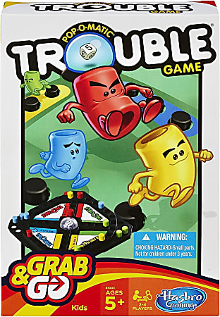 Hasbro Trouble Grab & Go Game